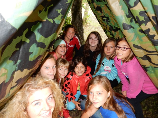 The groups each got a turn to make their own fire and shelter. It was a blast.